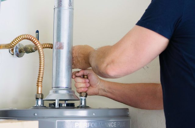 Hot water cylinder pipework and fittings