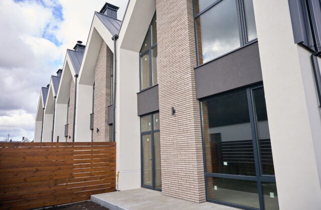 Exterior of a modern suburban house