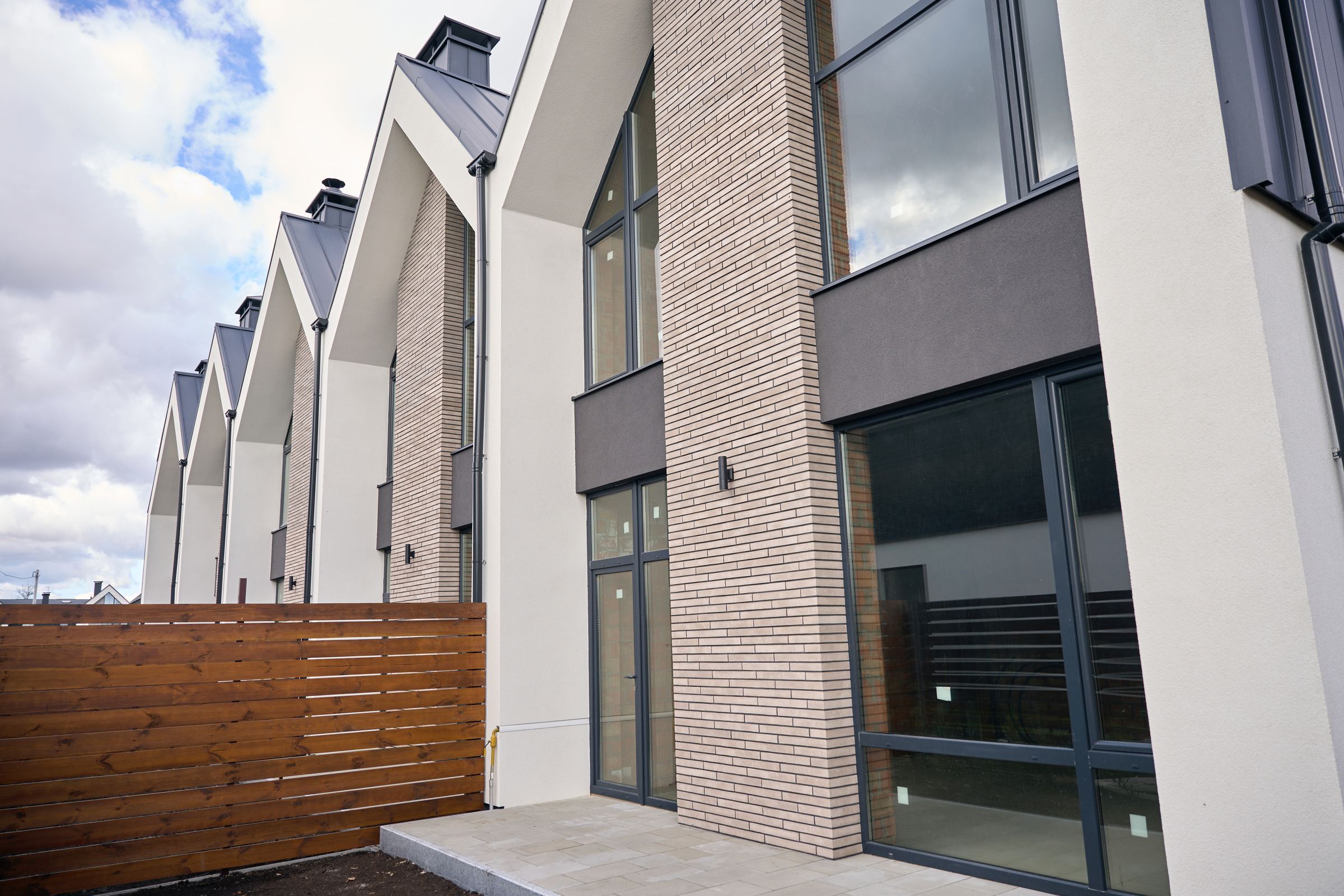 Exterior of a modern suburban house